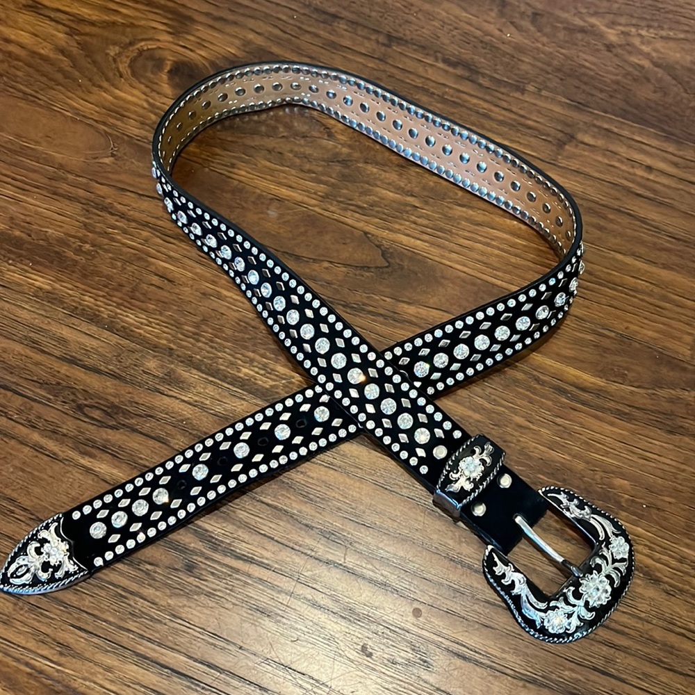 Nocona Rhinestone Studded Belt